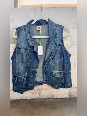 Faded Glory Blue Denim vest